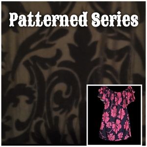 Patterned Series: Off The Shoulder Ruffle Layered Dress